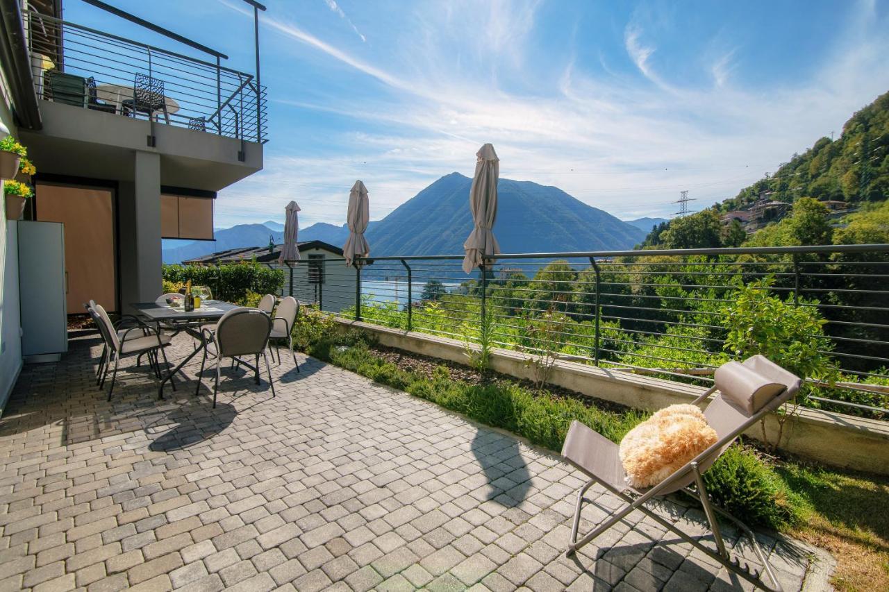 Joivy Luxury Flat & Lake Como View Argegno Bagian luar foto