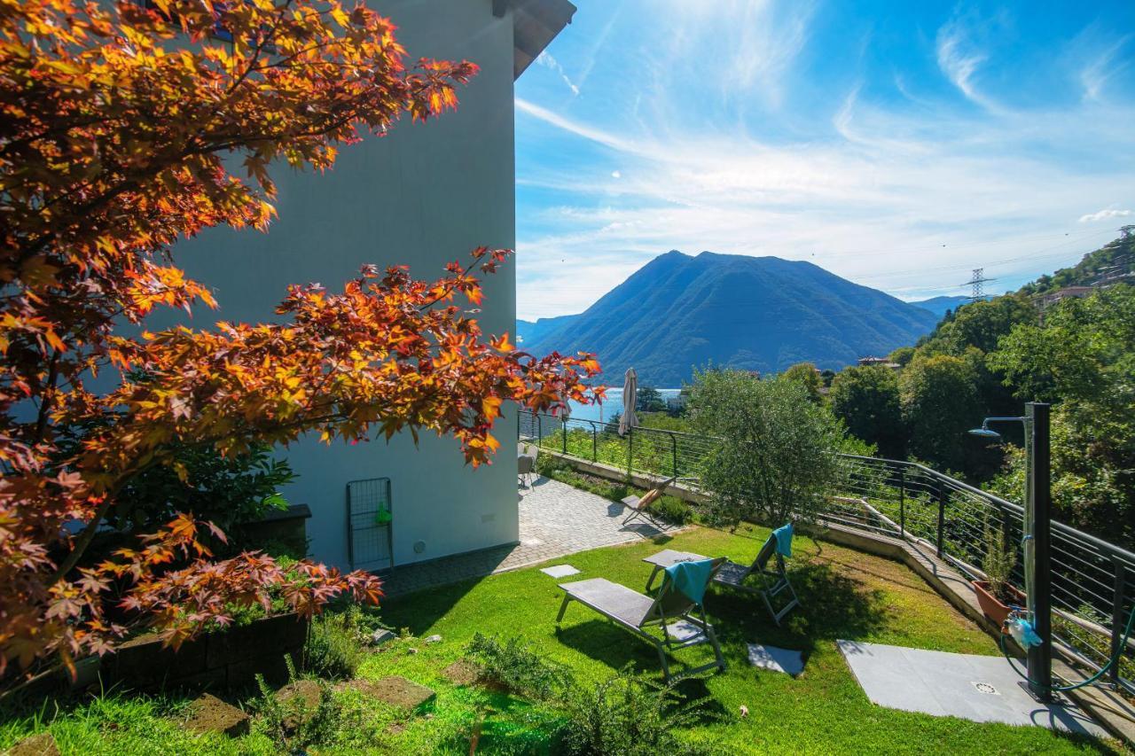 Joivy Luxury Flat & Lake Como View Argegno Bagian luar foto